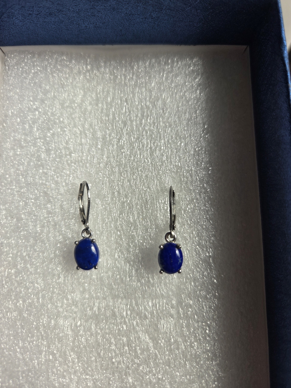 Lapis Lazuli Drop Style Earrings